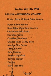 From the Newport 1965 program